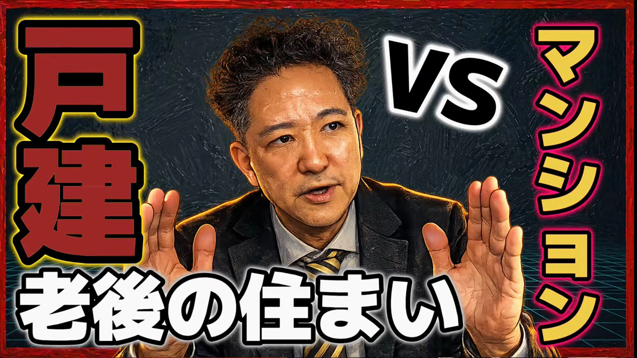 【警告】戸建てが良い?マンションが良い?老後の住まいで後悔する人が続出する理由を不動産高値売却請負人が解説!!